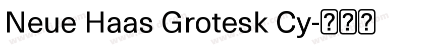 Neue Haas Grotesk Cy字体转换